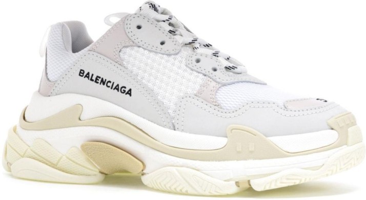 Balenciaga White Triple S Clear Sole Sneakers to buy online